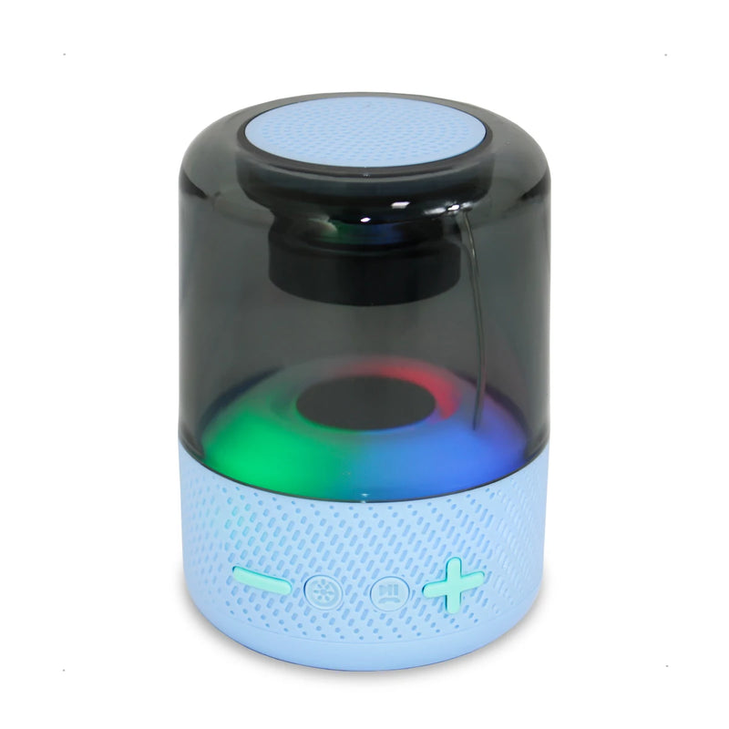Mini Caixa De Som TWS Bluetooth LED RGB Portátil TF AUX USB Alta Qualidade Preto Azul