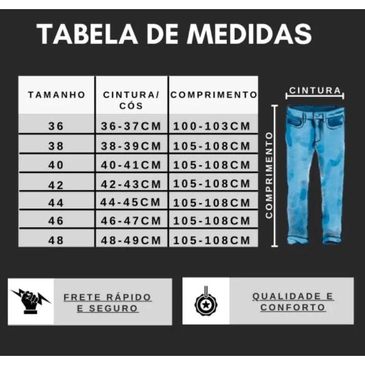 Calça Jeans Masculina Slim Original Skinny Qualidade Premium - CRAVO ROSE