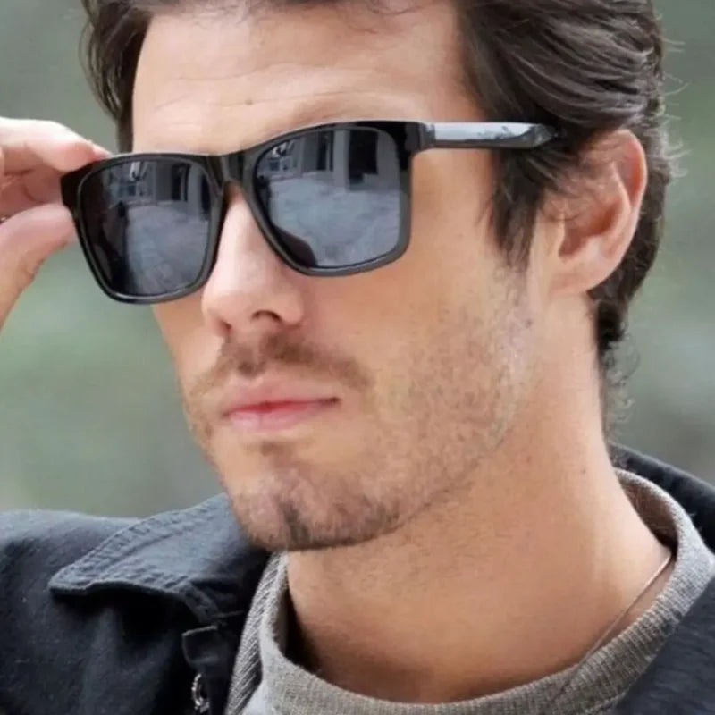Fashion and Modern High Quality Acetate Square Shape Men's Sunglasses-Fast Shipping P/All Brazil