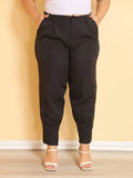 Women's Plus Size Casual Pants | Design with Side Pockets | Model with Button | Comfortable and Versatile