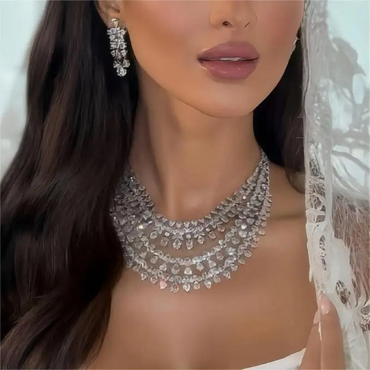 Conjunto de Joias Feminino 4 Peças com Zircônias – Casamento
