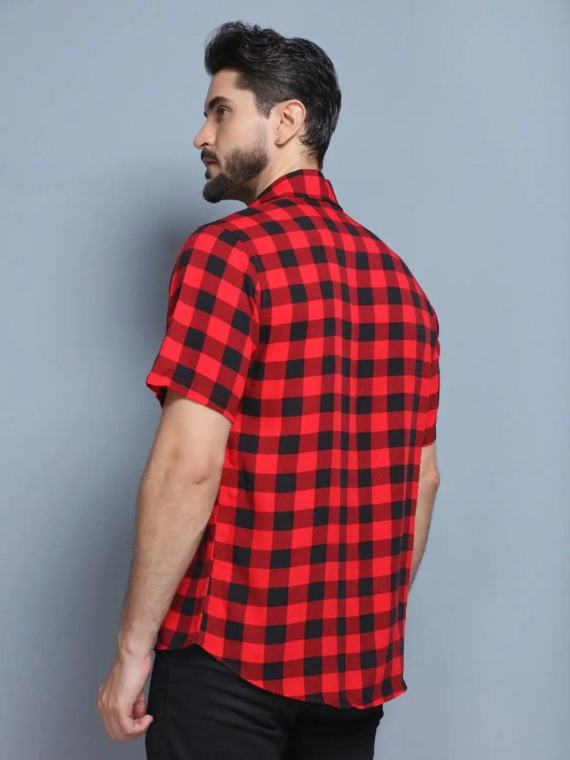 Short Sleeve Slim Casual Summer Style Breathable Plaid Shirt Low Price Factory Direct - CRAVO ROSE