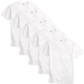 Kit 5 Camisetas Masculinas Algodão Brancas Lisas - Abafarto