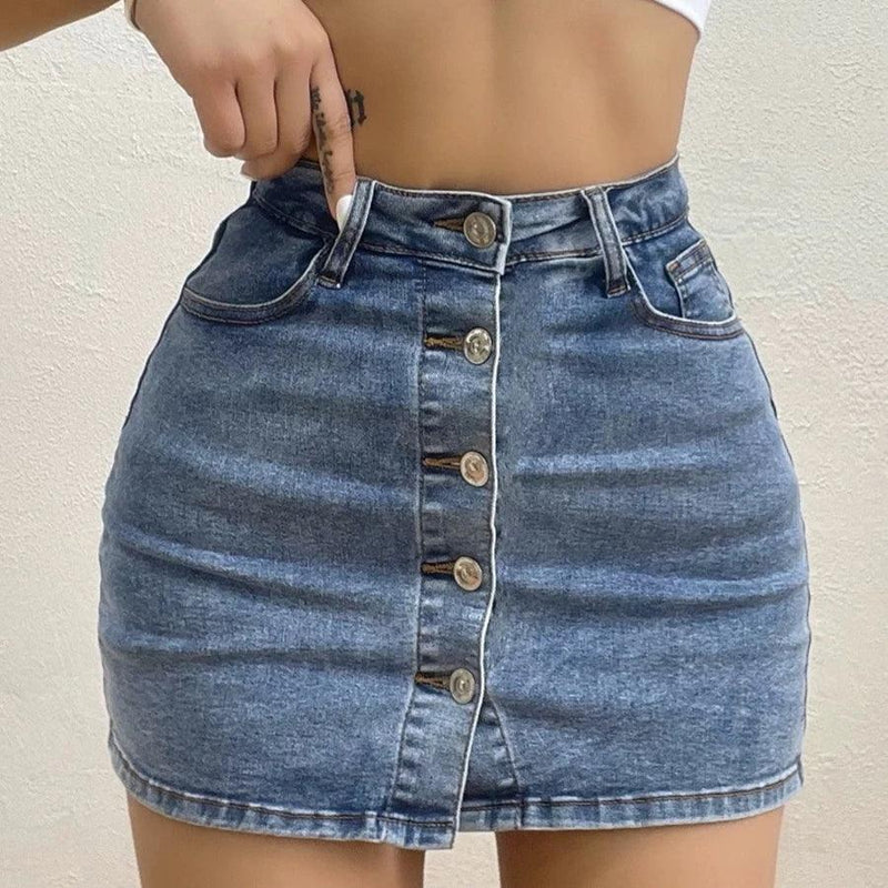 Shorts Calça Jeans Feminino Saia Queima Estoque Liquidação Fim De Estação Envio Aleaória - CRAVO ROSE