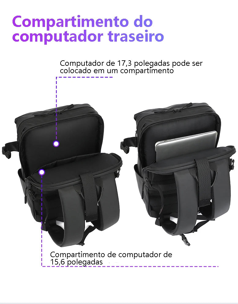 Romantic Crown Mochila de ciclismo Mochila de negócios Saco de viagem Mochila Masculina de Viagem Expansível Saco De Escola