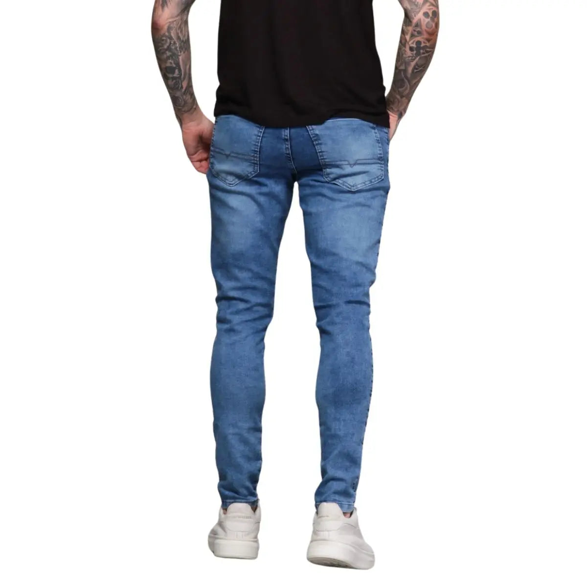 Calça Super Skinny Marmorizada Masculina Premium Vip Casual
