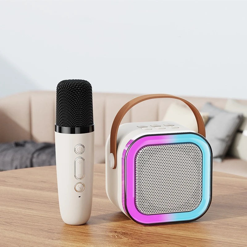 Mini -falante sem fio de karaokê com um alto -falante portátil de microfone de karaokê  com 1 microfone