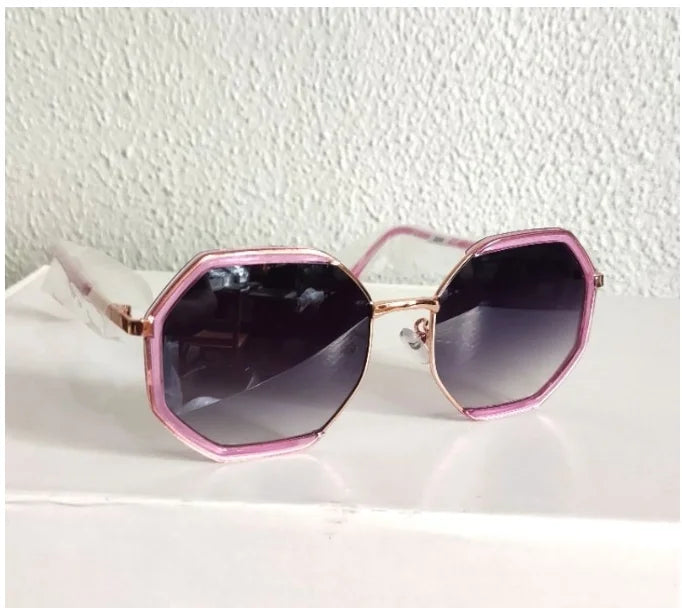 Óculos de sol octogonais de alta qualidade - Armação de acetato com proteção UV400