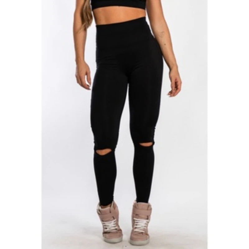 Calça suplex legging cintura alta joelho garra aberto montaria - CRAVO ROSE