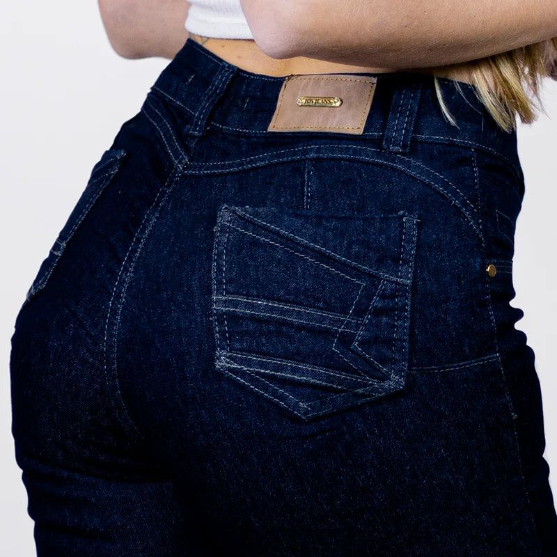 Women's Dark Jeans Lisa Skinny Casual/High Waist/Women's Clothing/Women's Jeans-Fast Shipping Brazil Delivery - CRAVO ROSE
