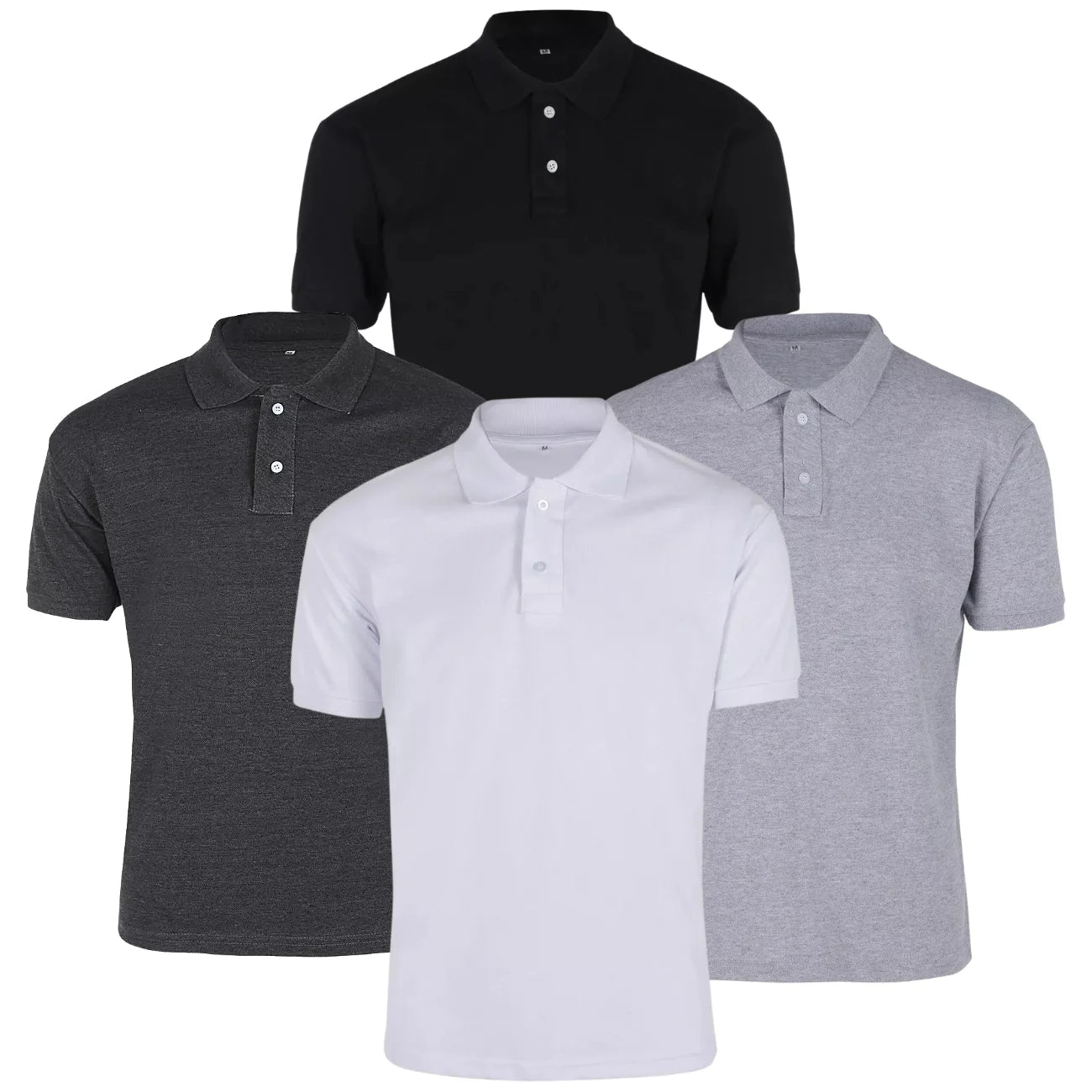 Kit Com 4 Camisas Polo Masculinas