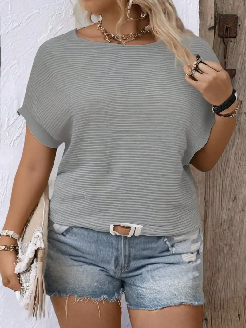 Women's Elegant Relax Summer Spring Trend Fresh Fabric Shirt Black Round collar Basic Comfortable Casual Fashion