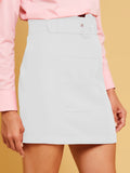 Tailor Skirt With Belt
