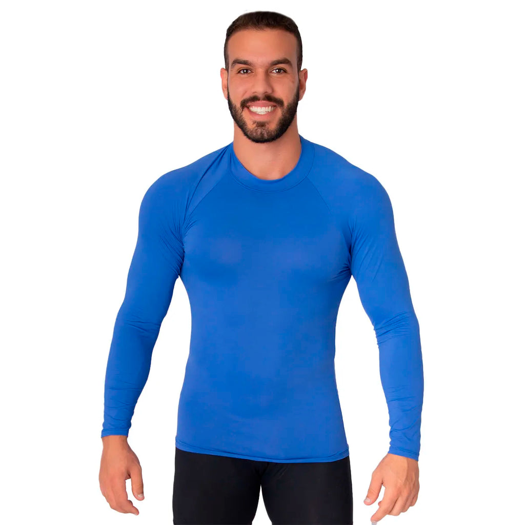 Thermal Blouse UV Protection Polyester Men's Second Skin Long Sleeve Smooth Soft Cold Casual Workout