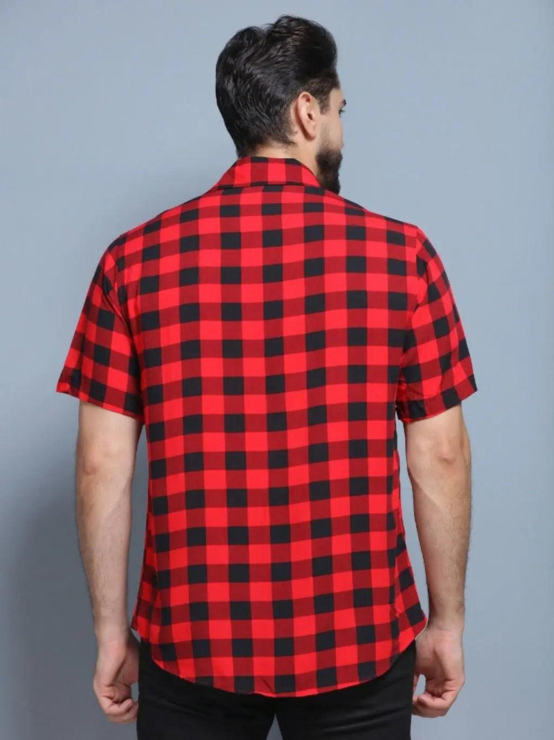 Short Sleeve Slim Casual Summer Style Breathable Plaid Shirt Low Price Factory Direct - CRAVO ROSE