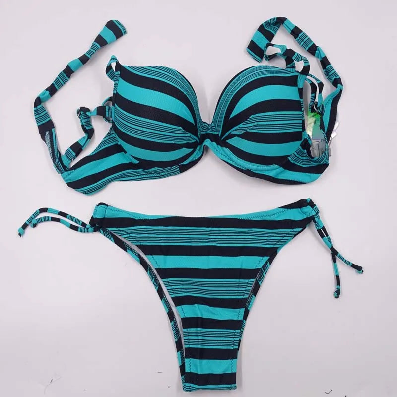 Conjunto de Biquíni com Bojo e Calcinha - com ou sem amarração