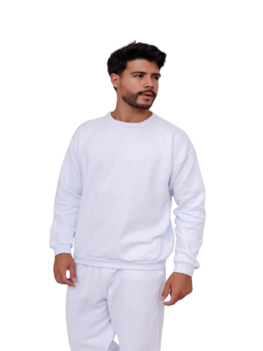 Men's Bald Hoodie Sweatshirt-White