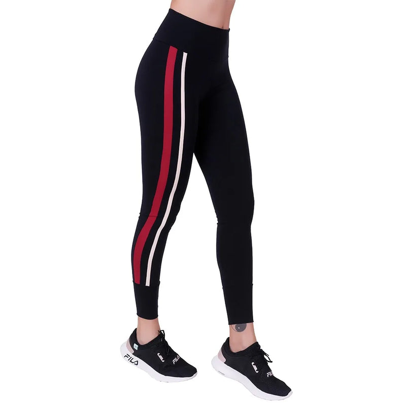RIKINTE Legs Legging Pants Women's Side Strips Black Fitness Fitness Fitness Fitness Fitness Sports Fit