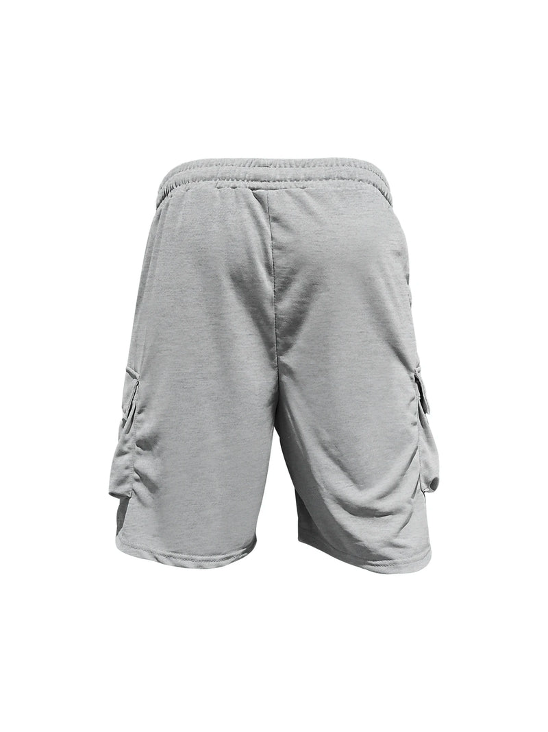Conjunto gola redonda manga curta camiseta camisa shorts terno de duas peças solto tamanho grande gelo