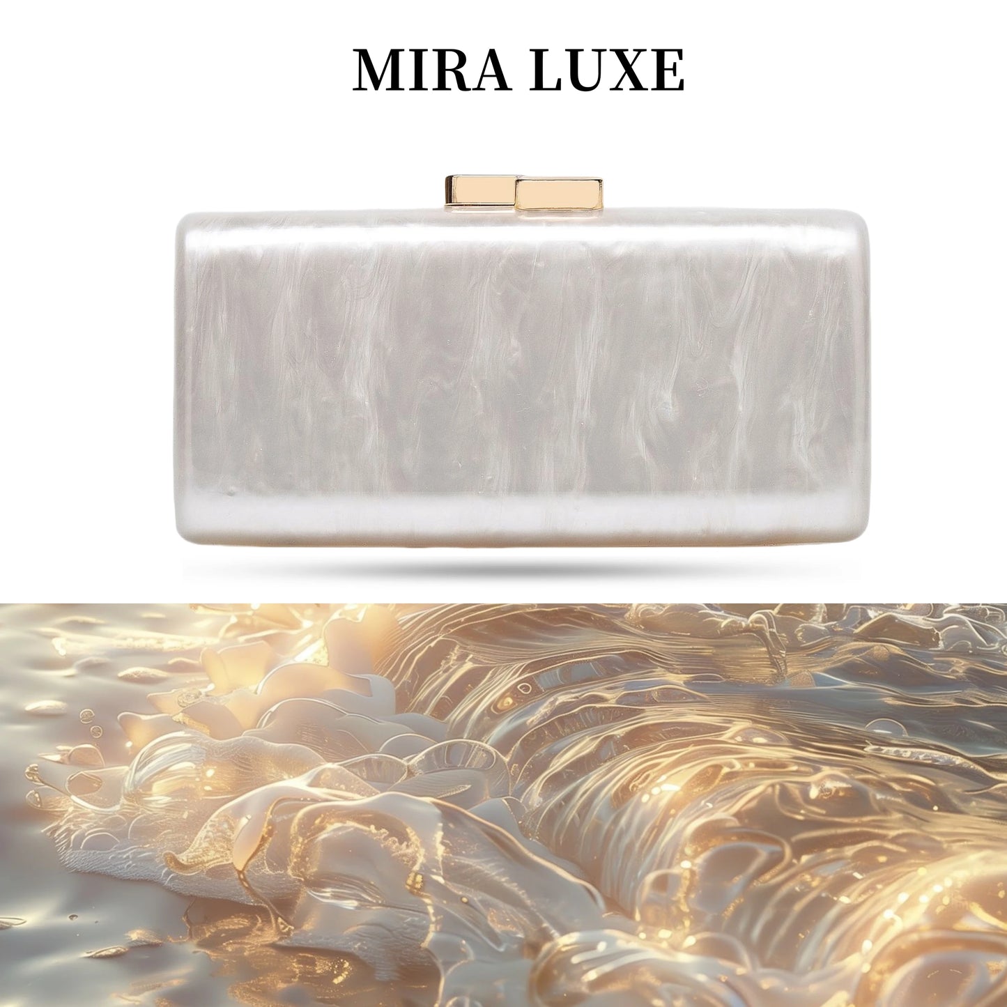 2025 Luxury Acrylic Lady Bag Fashion Personalized Party Evening Bag Single Shoulder Messenger Pearl Color Purse Women Clutch Bag