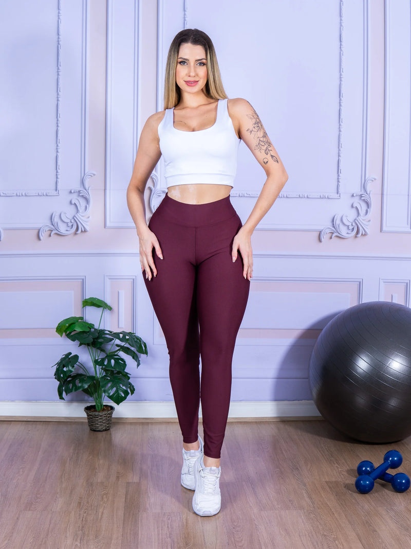 Legging de Academida Feminina - CRAVO ROSE