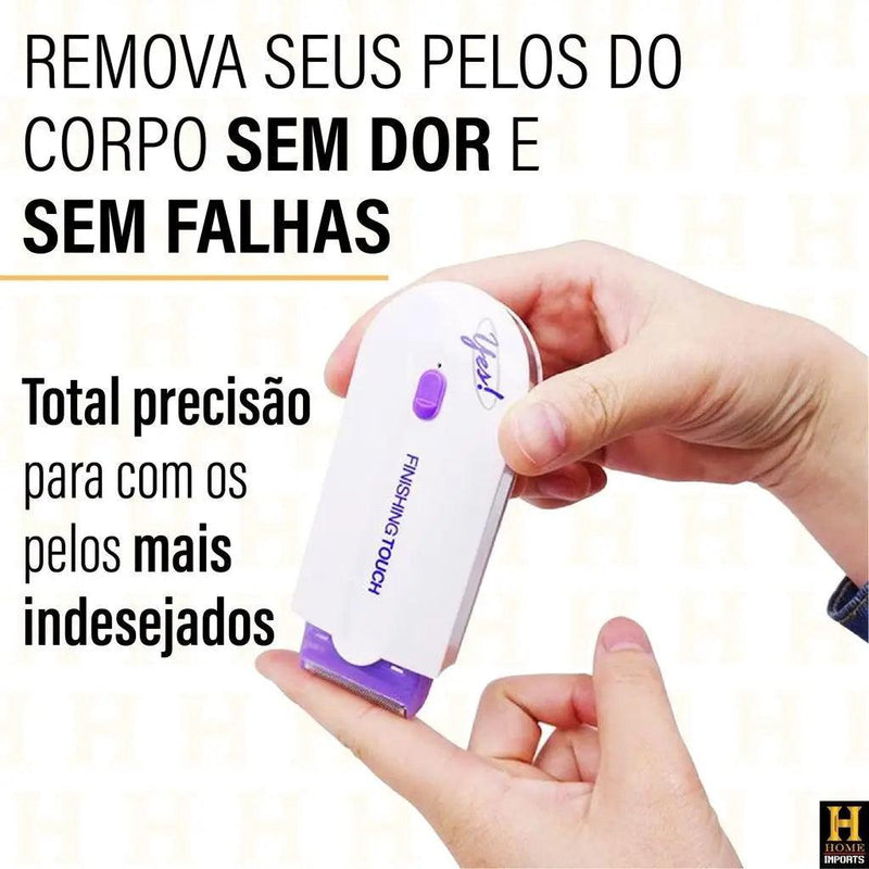 Depilador feminino elétrico Removedor De Pelos facial corporal Yes Finishing Touch Sem Fio recarregável - CRAVO ROSE