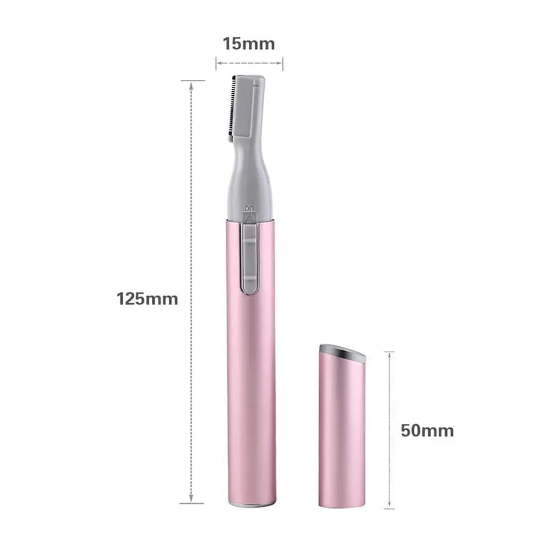 Caneta Depiladora Elétrica para Sobrancelha/Rosto / Aparador de Pelo Pequeno e Portátil para Corpo / Depilador