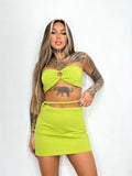 Set Top Cropped Skirt With Amarracao