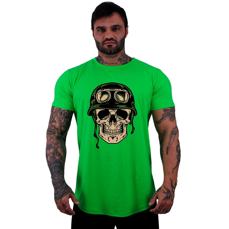 Men's Lonline MXD Concept Skull Military Bodywork Casual Leisure T-Shirt