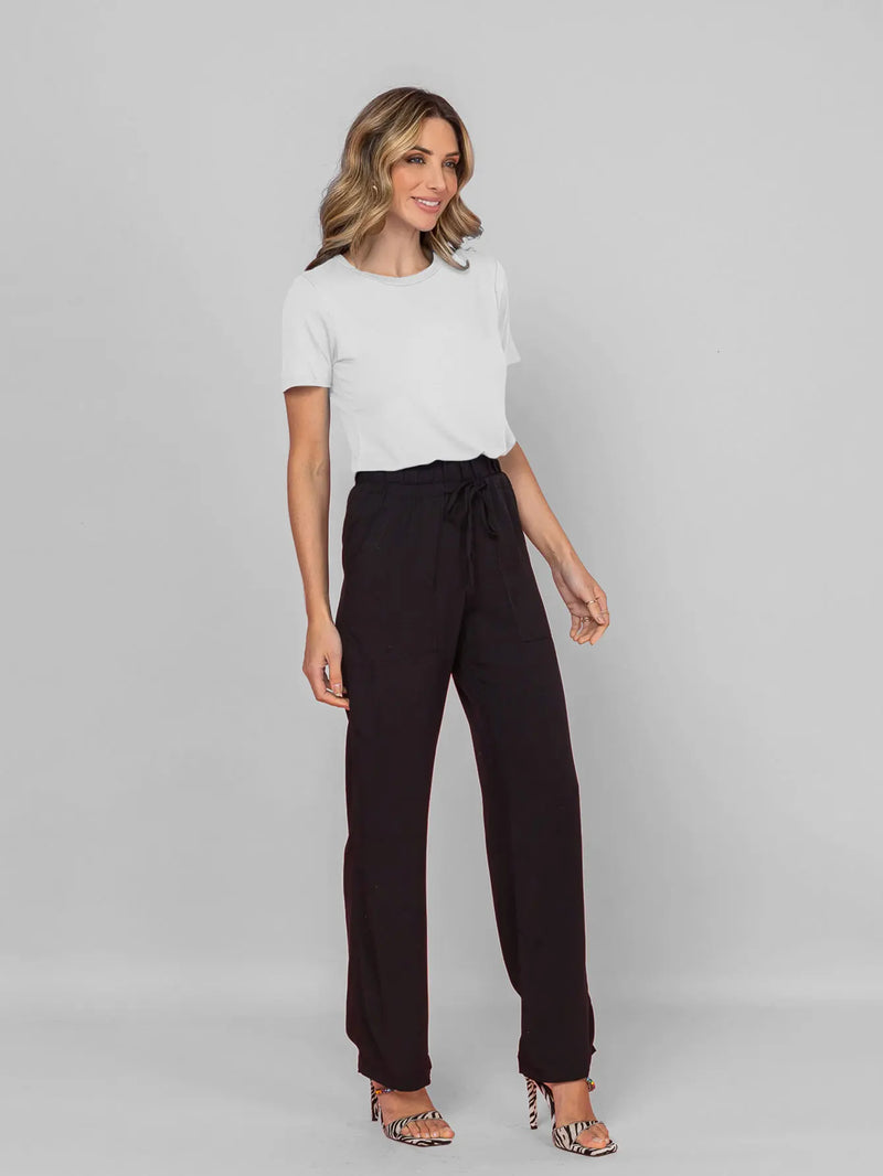 VICOLLINY PANTS WITH ELASTIC IN THE WAIST