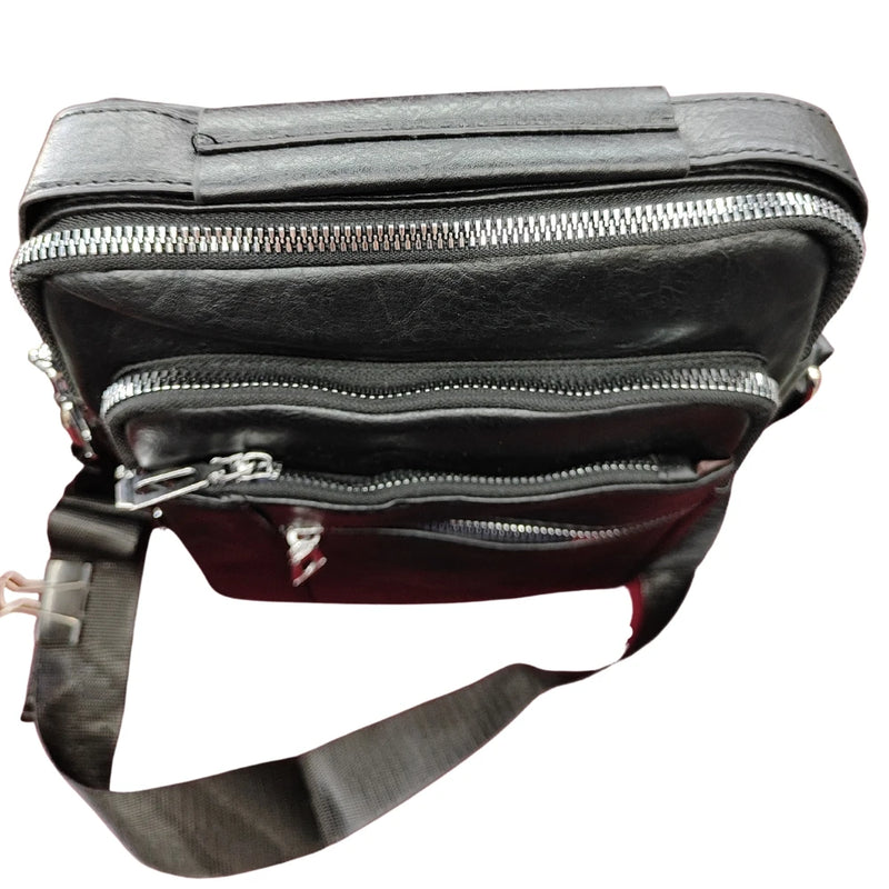 Black Genuine Genuine Leather Men's Shoulder Bag