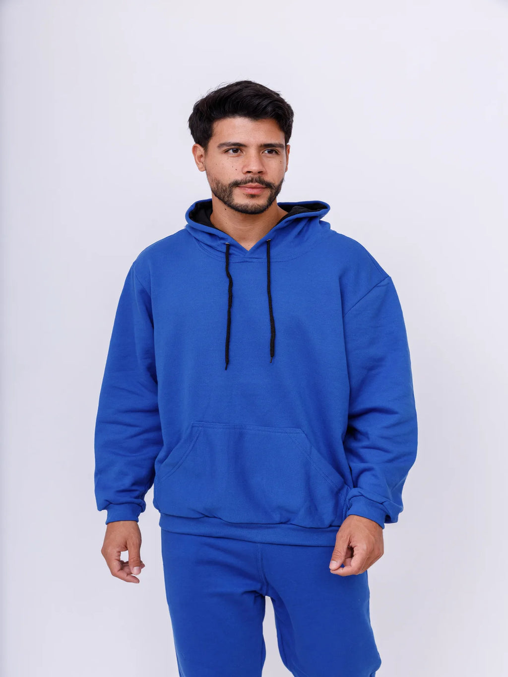 Men's Kangaroo Hooded Sweatshirt Royal Blue