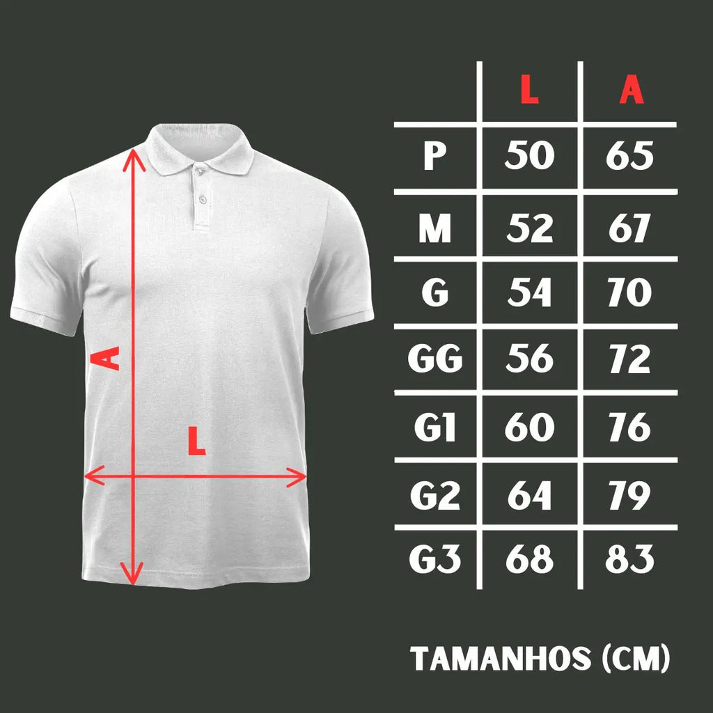 Kit Com 4 Camisas Polo Masculinas