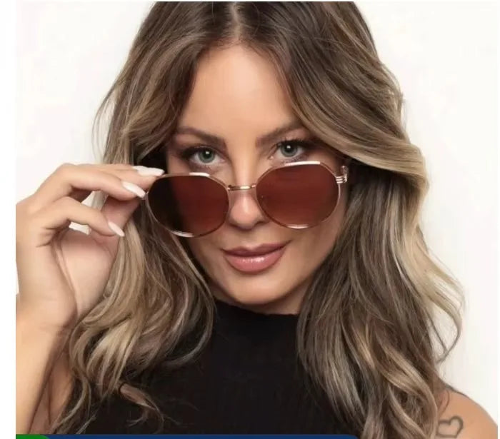 Women's Heart Shaped Sunglasses, Metal Spring and Protection UV400, Fashionable and Cute Shipping to Brazil