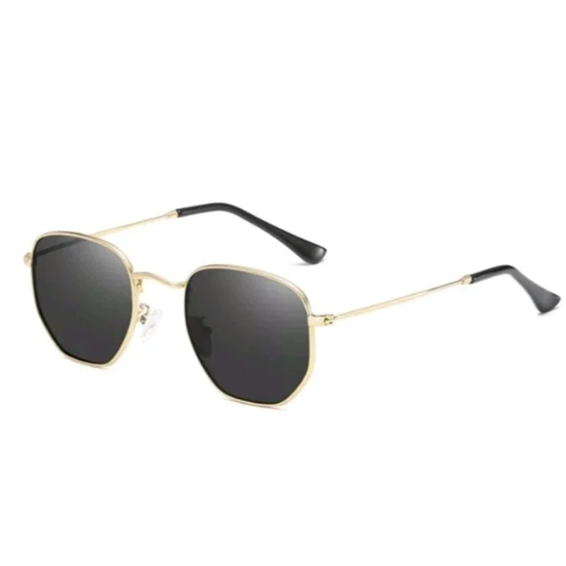 Vintage Square Hexagonal Sunglasses Men Women-Style Modern Versatile-Fast Shipping to Brazil 2025