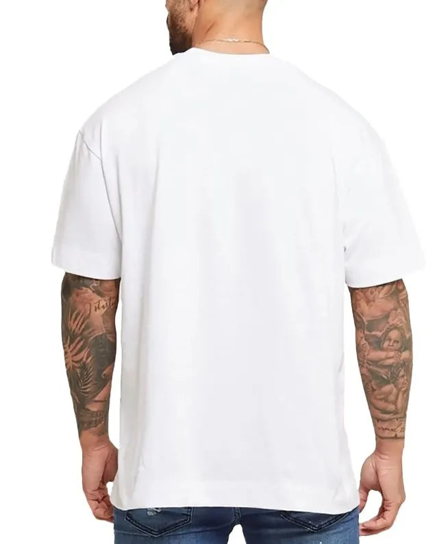 Kit 5 Camisetas Masculinas Algodão Brancas Lisas - Abafarto