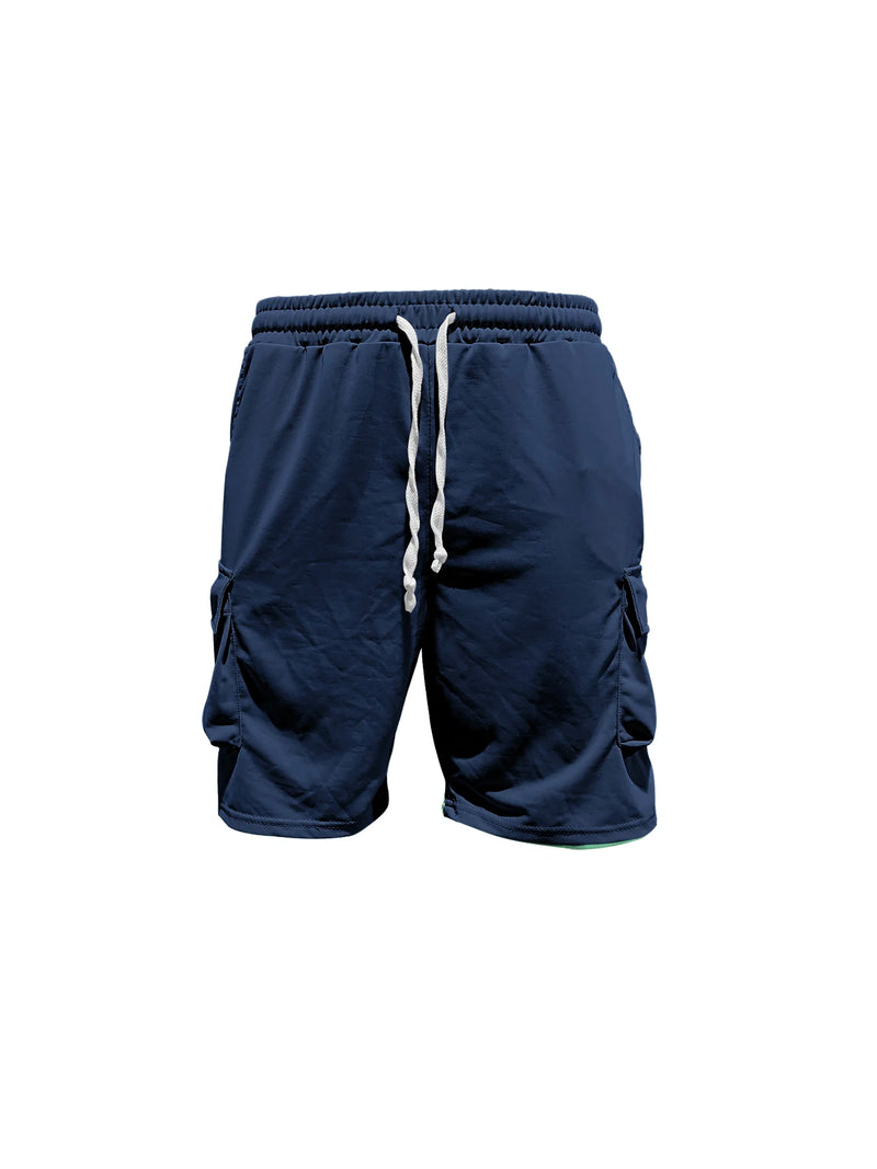Conjunto gola redonda manga curta camiseta camisa shorts terno de duas peças solto tamanho grande gelo