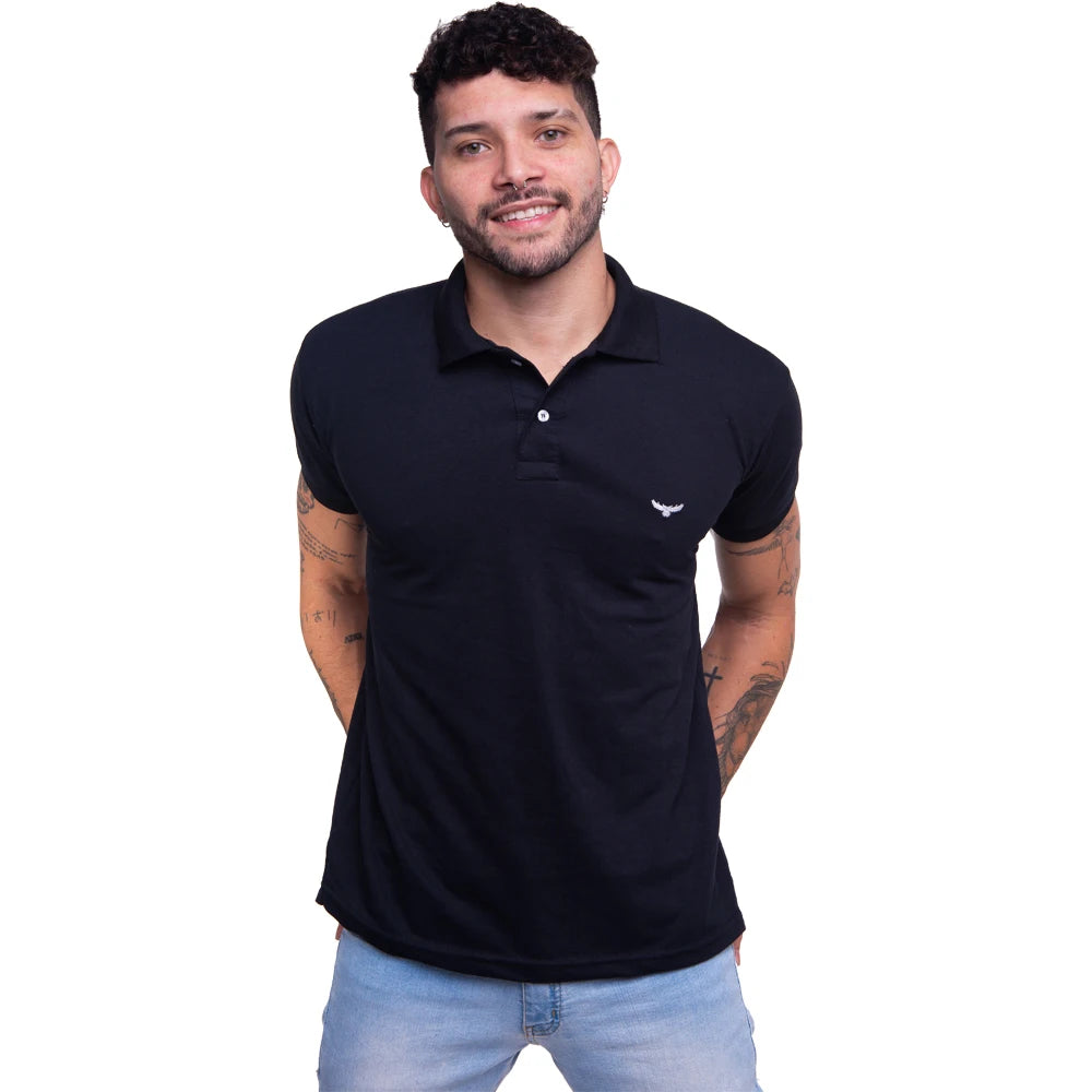 Camisa Gola Polo Masculina Original Polo Silver Owl