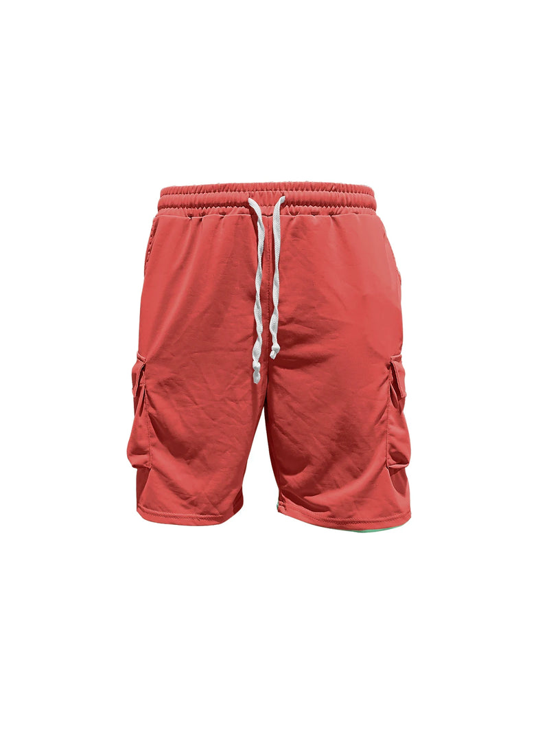 Conjunto gola redonda manga curta camiseta camisa shorts terno de duas peças solto tamanho grande gelo