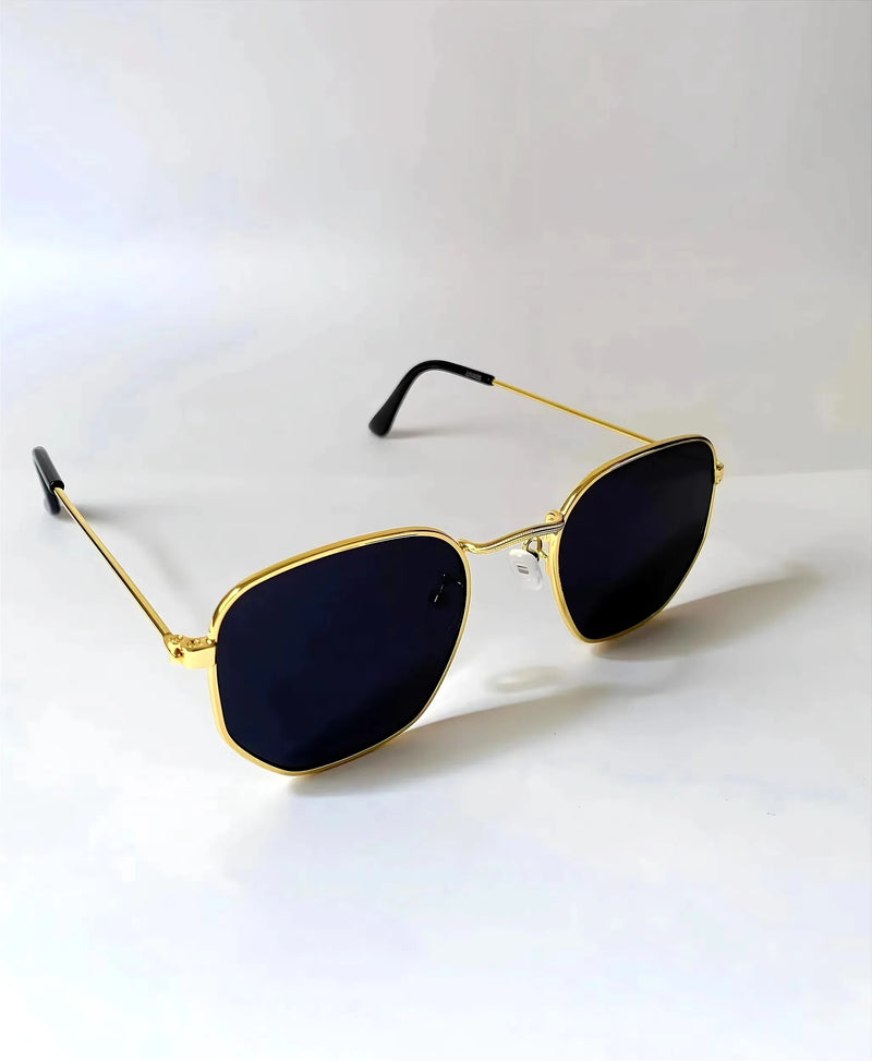 Vintage Women's Square Hexagonal Sunglasses Fashion - Elegant Modern, Versatile-Fast Shipping to Brazil