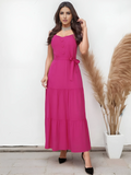 Women's Long Dress with Adjustable Strand, Elegant for Summer