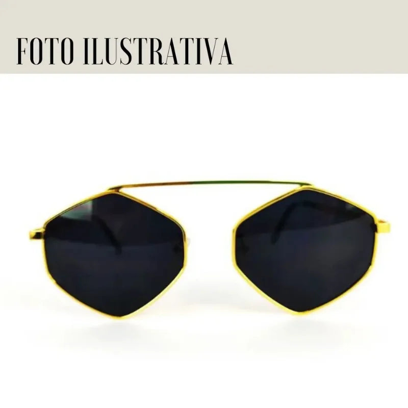 Women's Dark Sunglasses Hexagonal Summer American Diamond Fashion Wild Tendencia-Fast Delivery for All Brazil-