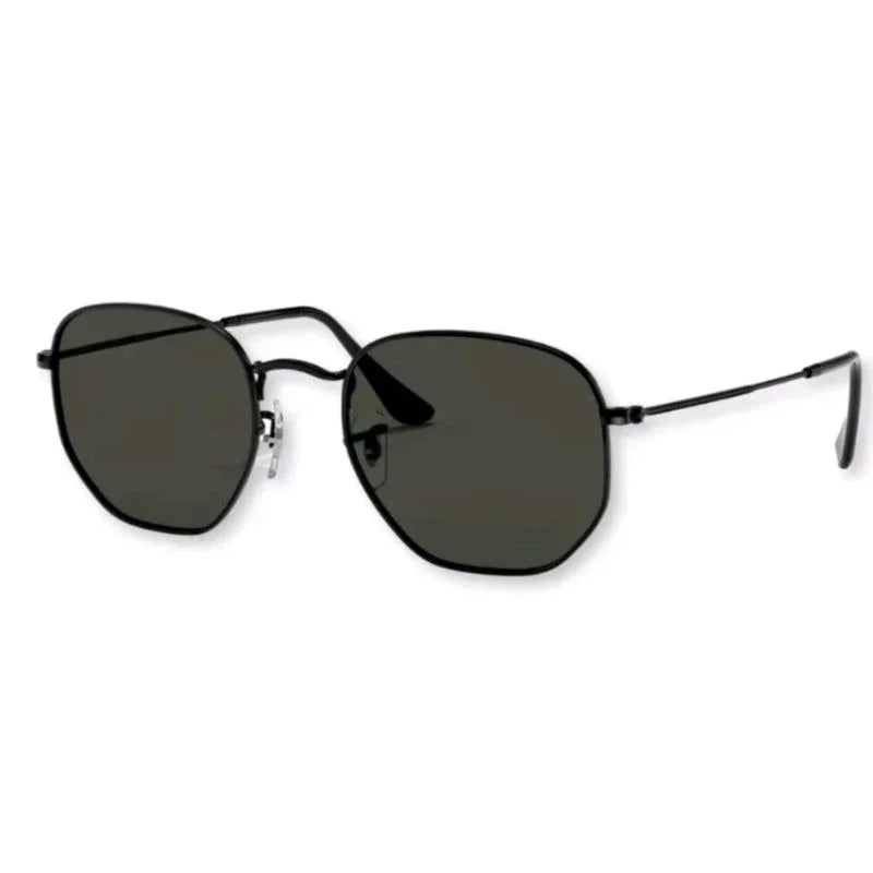 Vintage Square Hexagonal Sunglasses Men Women-Style Modern Versatile-Fast Shipping to Brazil 2025