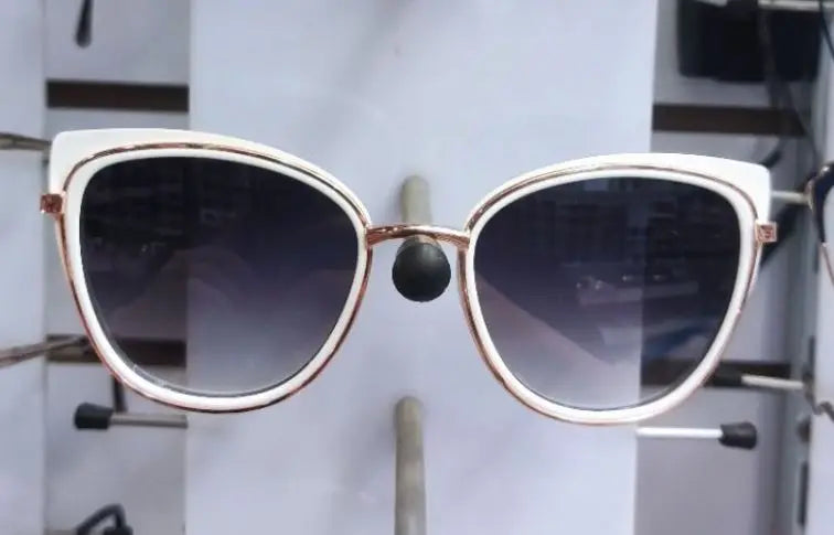 High Quality Aviator Sunglasses Kitten Frame Plastic surrounded by metal uniseex UV400 2401-Fast Shipping Brazil