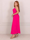 Women's Elegant Social Wedding Lace Party Long Dress