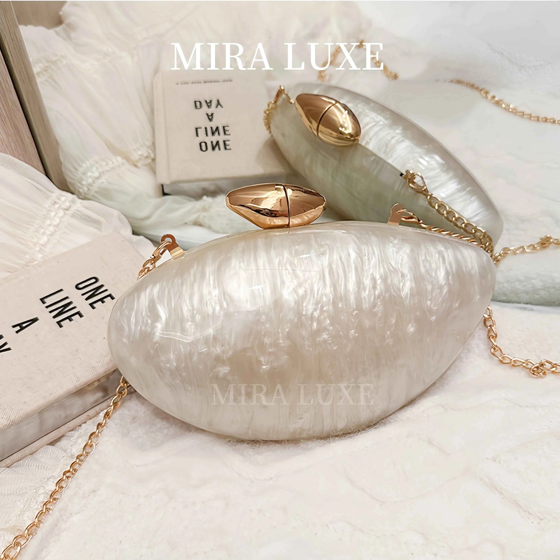 2025 Luxury Acrylic Lady Bag Fashion Personalized Party Evening Bag Single Shoulder Messenger Pearl Color Purse Women Clutch Bag