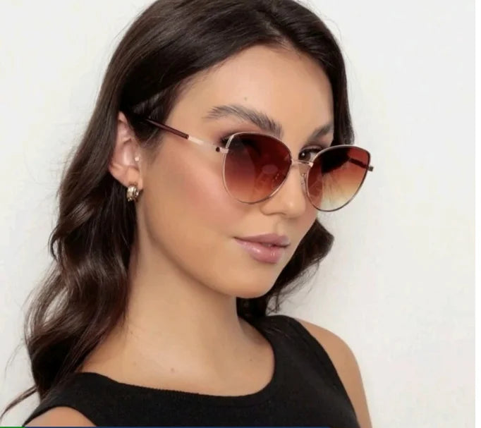 UV400 Fashion Metal Women Sunglasses-Elegant Style, High Protection and Sophisticated Design-BIAN STORE