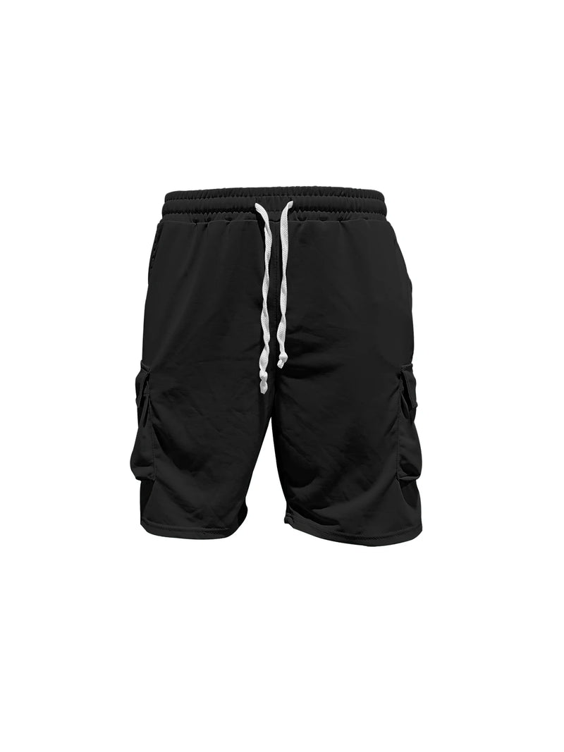 Conjunto gola redonda manga curta camiseta camisa shorts terno de duas peças solto tamanho grande gelo
