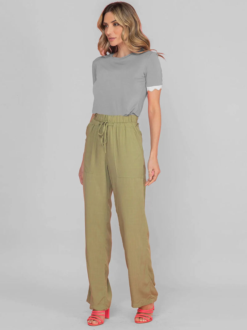 VICOLLINY PANTS WITH ELASTIC IN THE WAIST