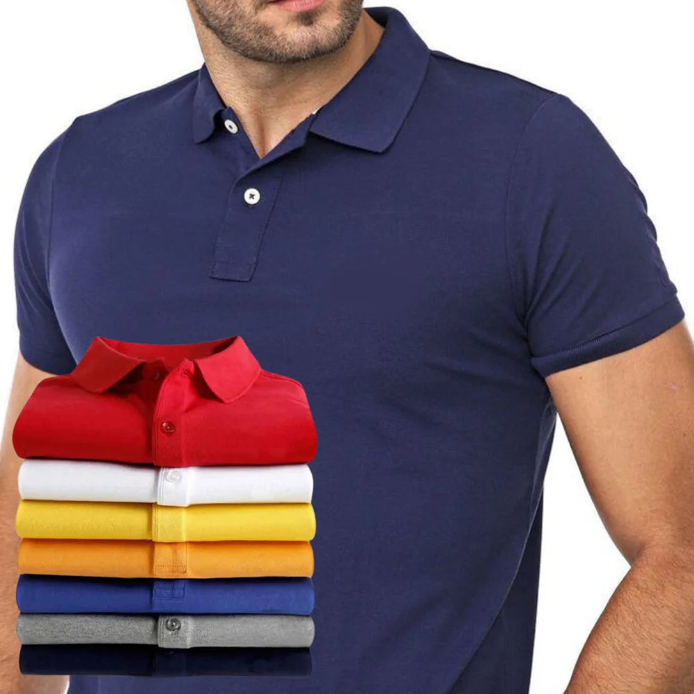 Kit Com 6 Camisas Polo Masculinas